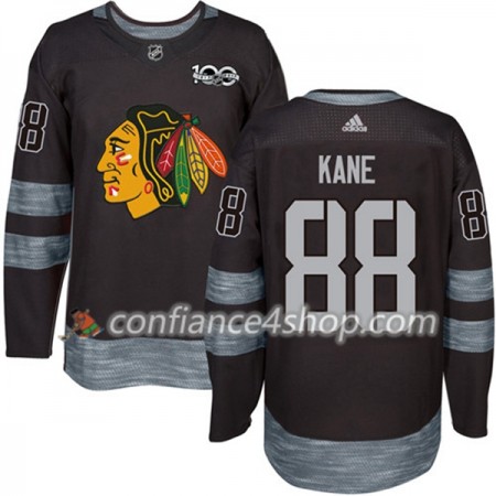 Adidas Maillot de Hockey Chicago Blackhawks Patrick Kane 88 1917-2017 100th Anniversary Noir Authentic - Homme